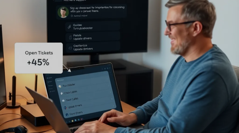 AI Chatbot Reducing Support Tickets on User’s Laptop