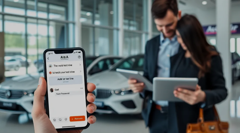 Customers Using Tech for Test Drives