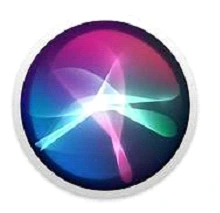 Apple Siri logo for virtual assistant features