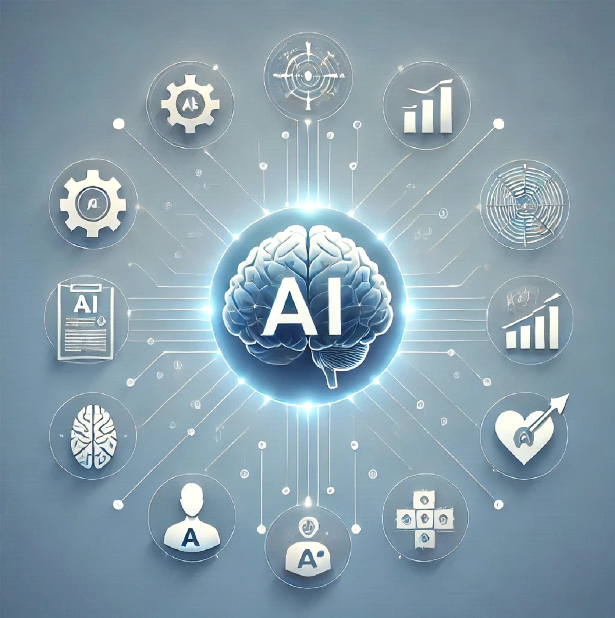 Illustration explaining AI basics for beginners