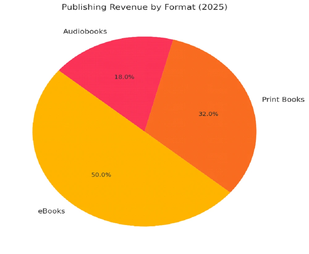 Global publishing revenue growth chart 2025